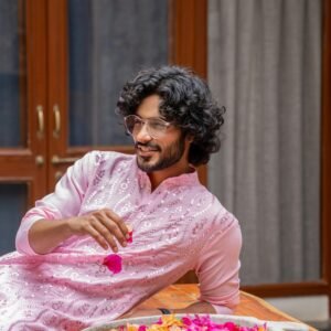 Off-White Chikankari Designer Kurta